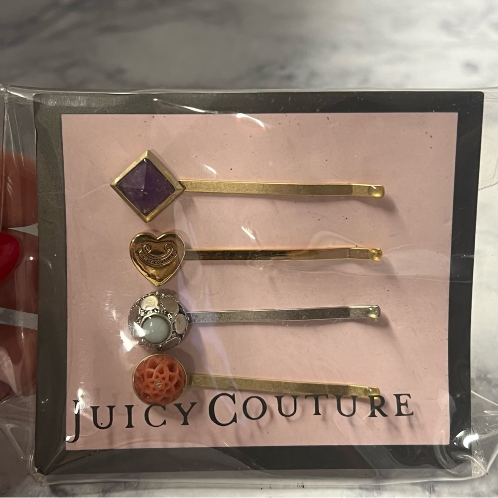 Juicy couture hair clips